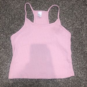 LIGHT PINK HIGH NECK TANK TOP